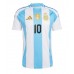 Camisa de Futebol Argentina Lionel Messi #10 Equipamento Principal Copa America 2024 Manga Curta